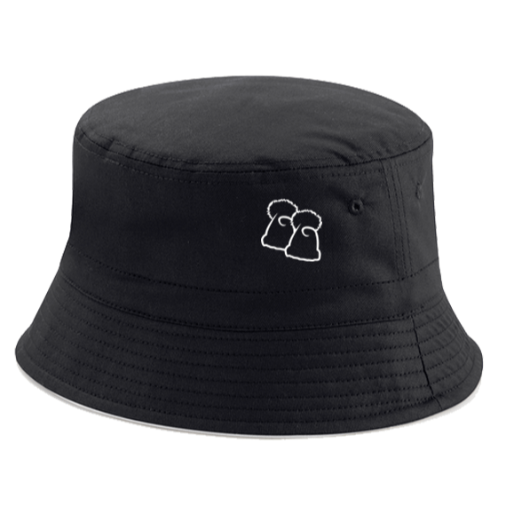 Adult Black/Light Grey Reversible Bucket Hat