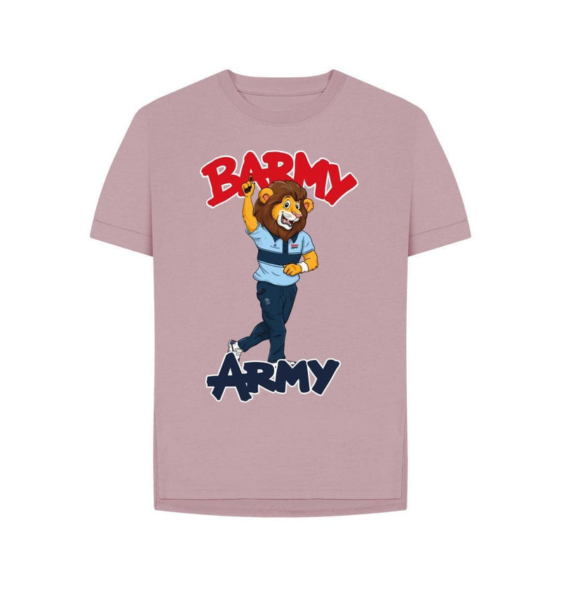 Mauve Barmy Army Mascot Send Off Tees - Ladies