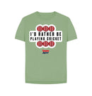 Sage Barmy Army Playing Cricket Relaxed Fit Tee - Ladies