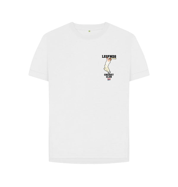 White Barmy Army Legends Cricket Club Ladies Tee - Botham